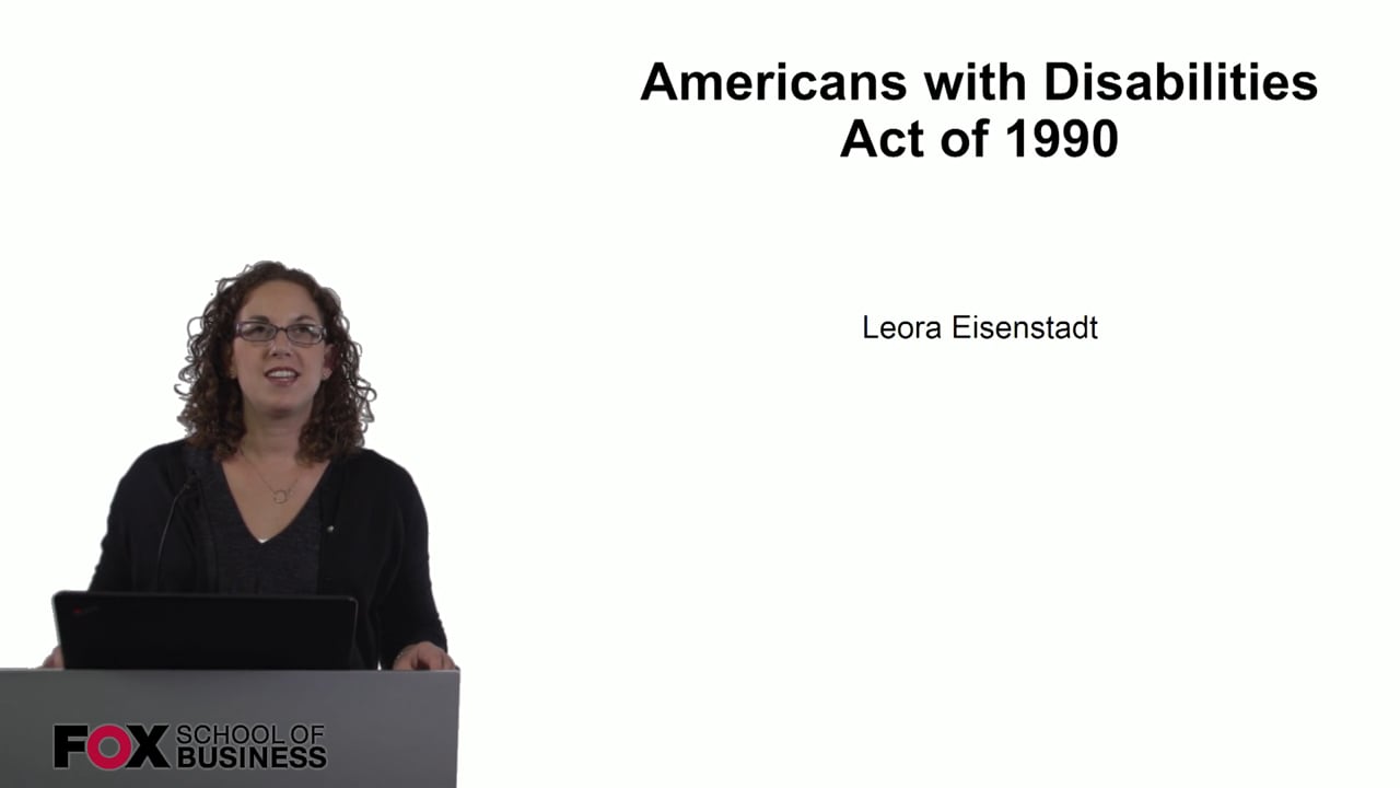 Americans with Disabilities Act of 1990