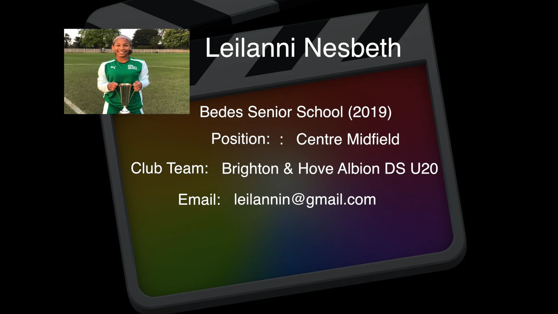 Master View Productions Soccer Highlight Reels Leilanni Nesbeth