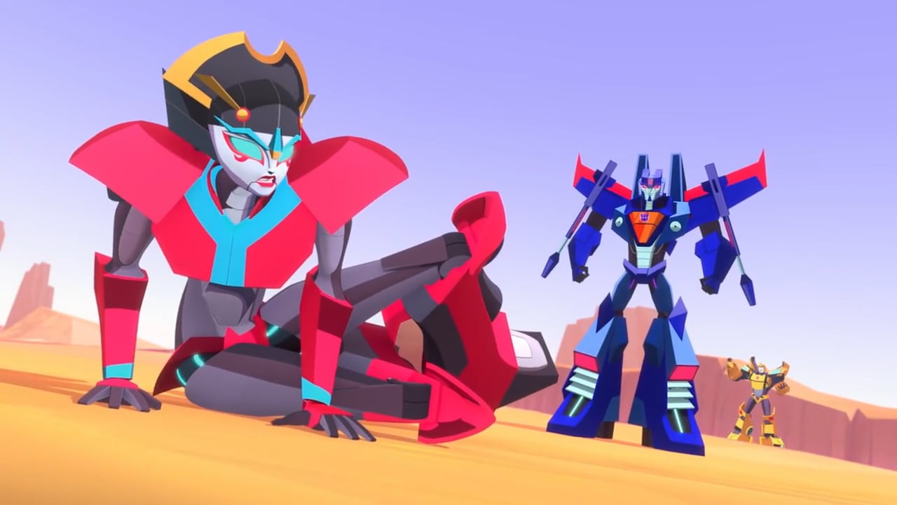 Transformers Cyberverse Clip 1 Windblade & Bumblebee Battle a Seeker