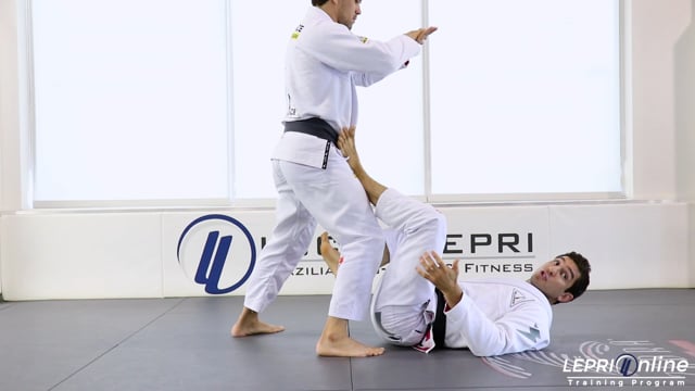 Break Fall when Pushed Down to Open Guard Defense to Technical Stand Up