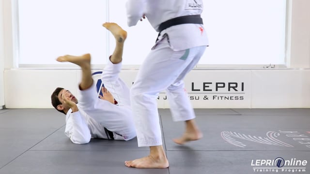 Standing Punch Defense to Koshi Guruma Hip Throw to Knee on Belly