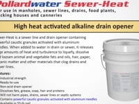 Enviro Health Corp Sewer-Heat 55 lb. Alkaline Drain Opener ESH100 at Pollardwater