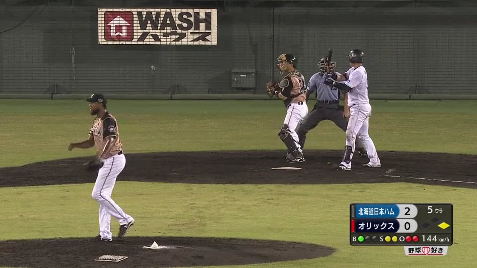 【5回裏】来日初勝利へ!! ファイターズ・ロドリゲスが5回無失点の好投!! 2018/8/28 Bs-F