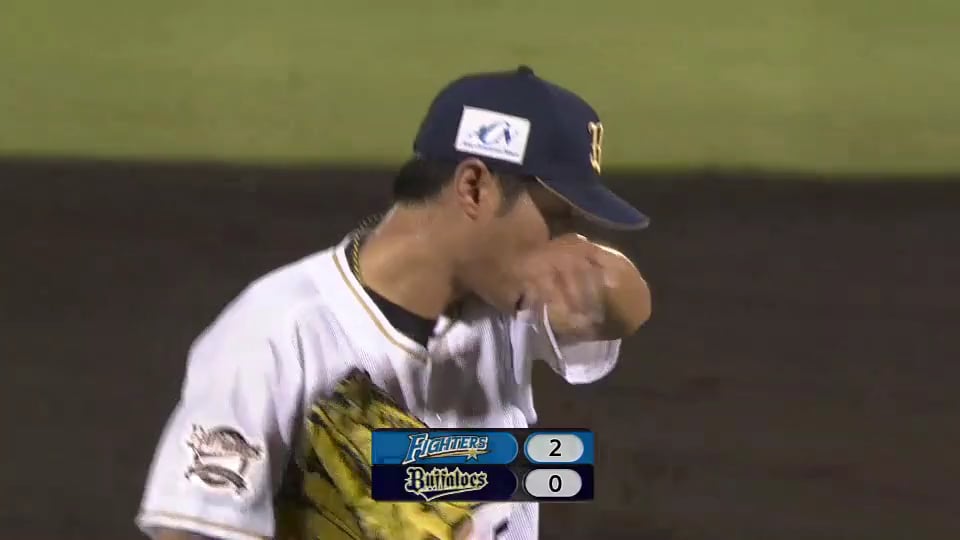 【7回表】今月16試合目の登板!! バファローズ・山田が完ぺきリリーフ!! 2018/8/28 Bs-F