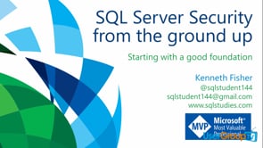 SQL Server Security from the ground up