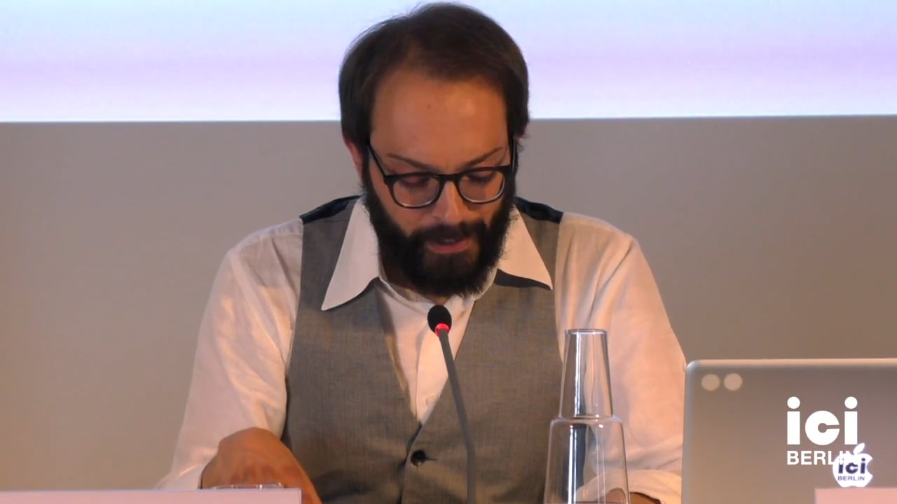 Talk by Francesco Giusti (Panel II)