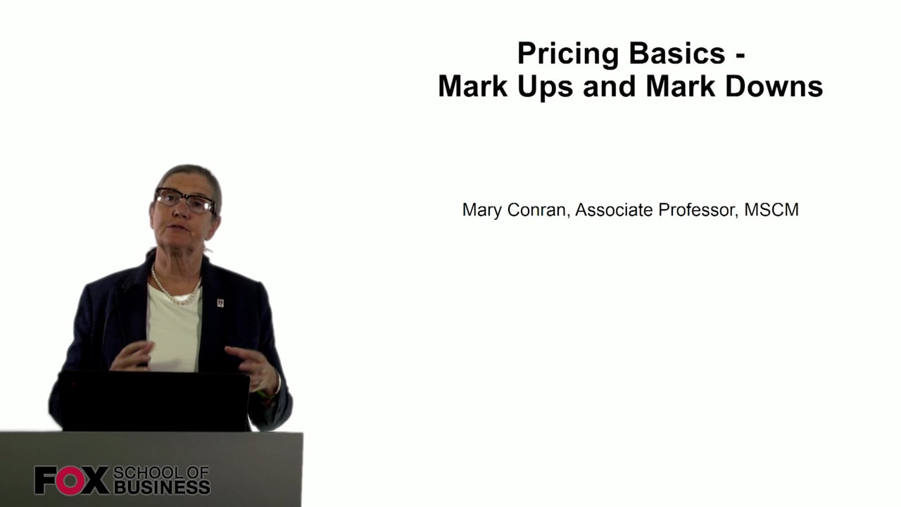 60762Pricing Basics – Mark Ups and Mark Downs