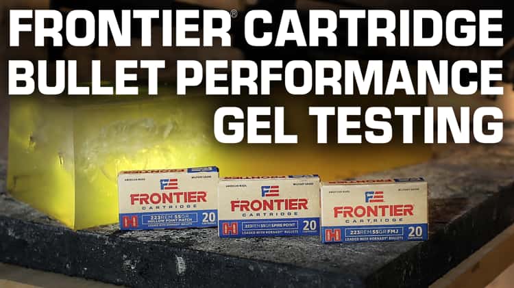 Frontier® Cartridge  Hornady® Bullet Performance Gel Testing on Vimeo