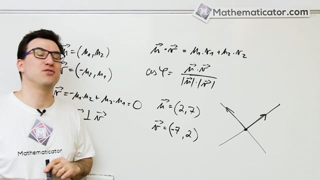 Analytická geometrie 20 - Vektory - Skalární součin - Kolmé vektory