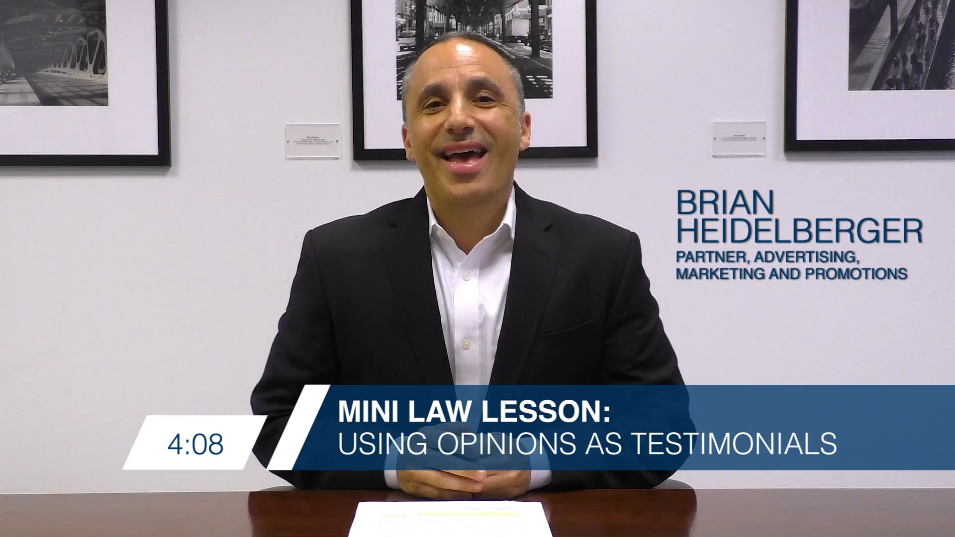 Mini Law Lesson - Using Opinions as Testimonials - Brian Heidelberger ...