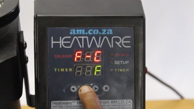 #SortIT, Change Temperature Display Between Fahrenheit and Celsius on Heatware Heat Presses