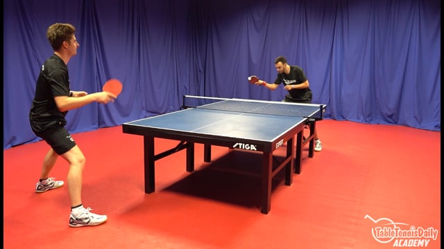 How to block heavy topspin shots