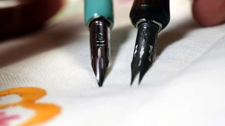 A Comparison of the Nikko G Nib with the Brause Rose Nib on Vimeo