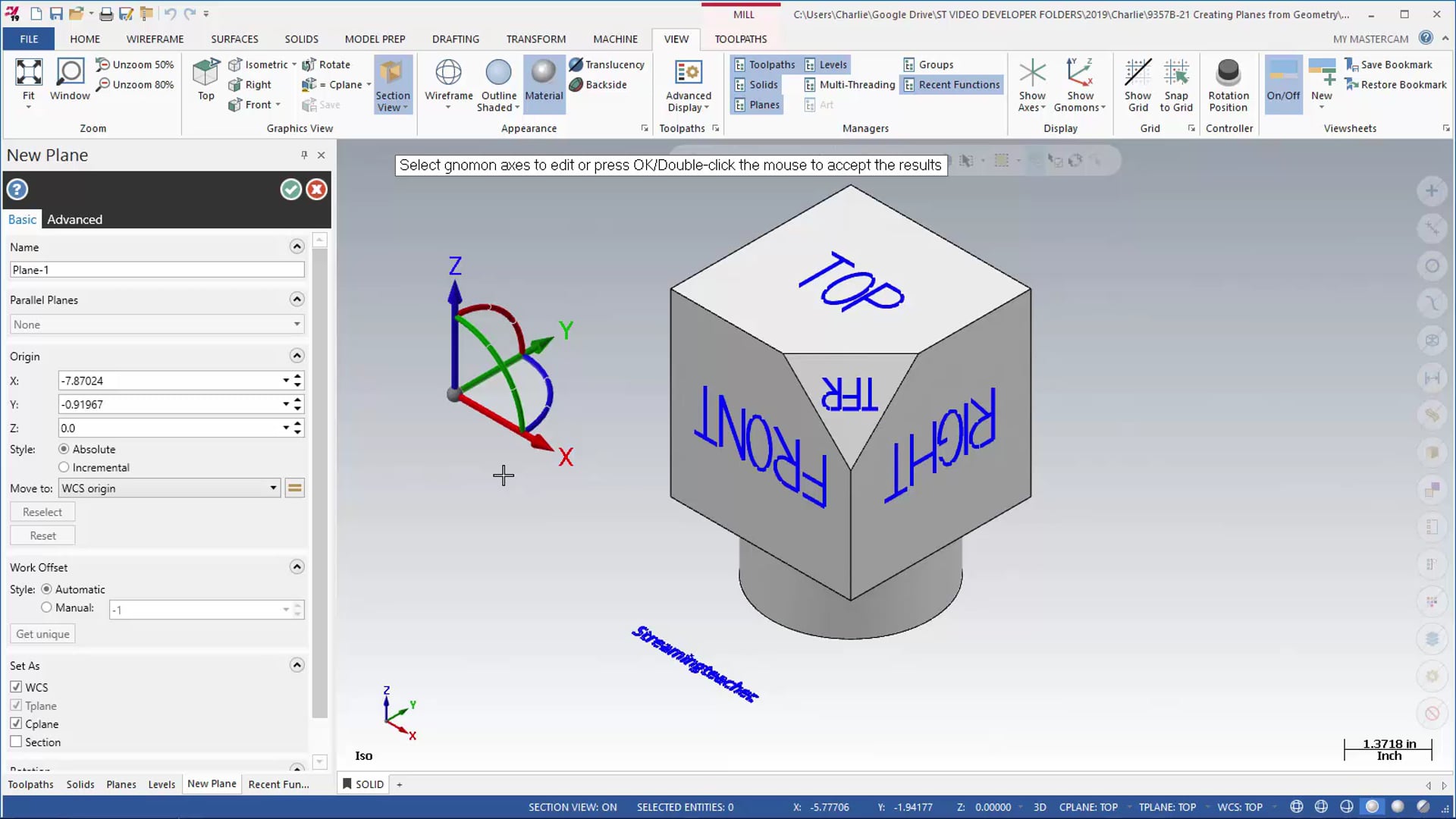 Creating Dynamic Planes