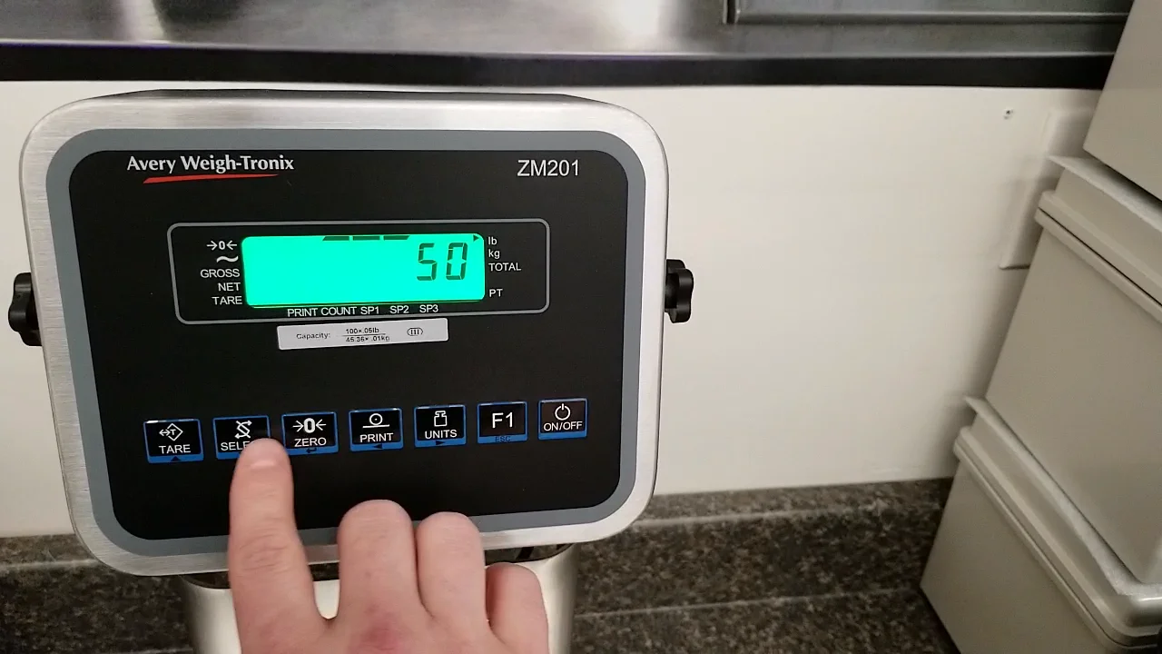 Calibrate Avery Weightronix ZM201