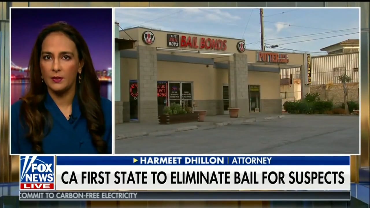 Harmeet Dhillon On California Abolishing Bail For Suspects, CA Governor ...