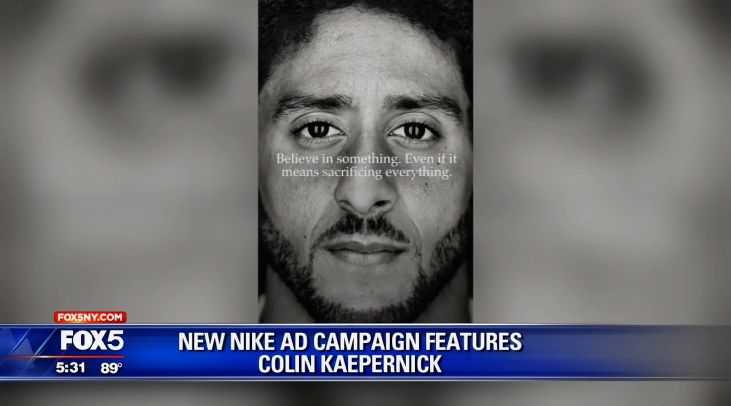 Nike ad hot sale with kaepernick