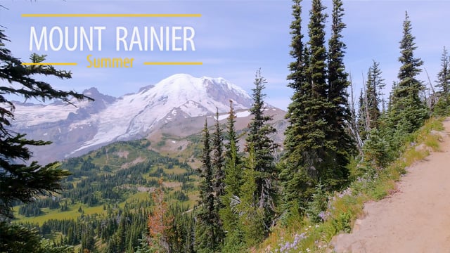 Mount Rainier. Summer