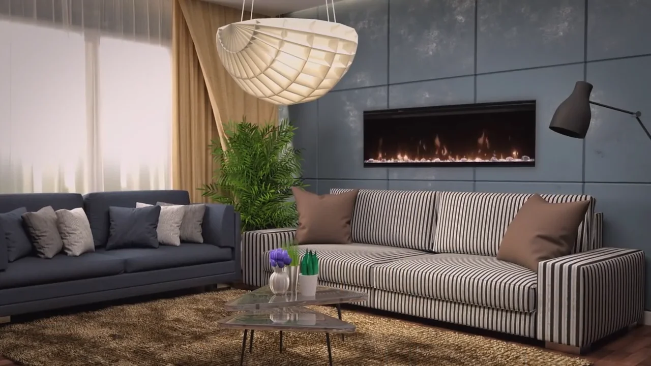 Dimplex Ignite XL 74 inch Electric Fireplace with Driftwood Log