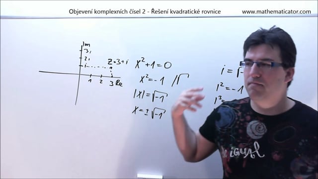 Komplexní čísla - 4.video - Objevení komplexních čísel pomocí řešení kvadratické rovnice