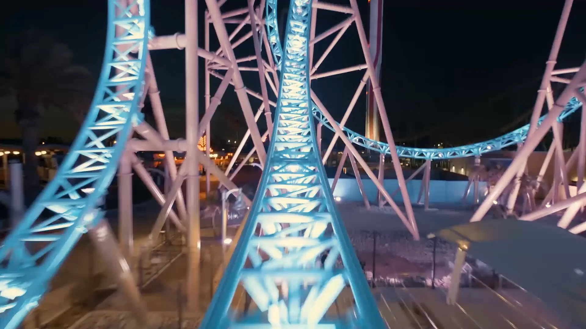 Knott s Berry Farm Hang Time at Night