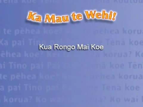 Waiata video - Kua Rongo Mai Koe on Vimeo