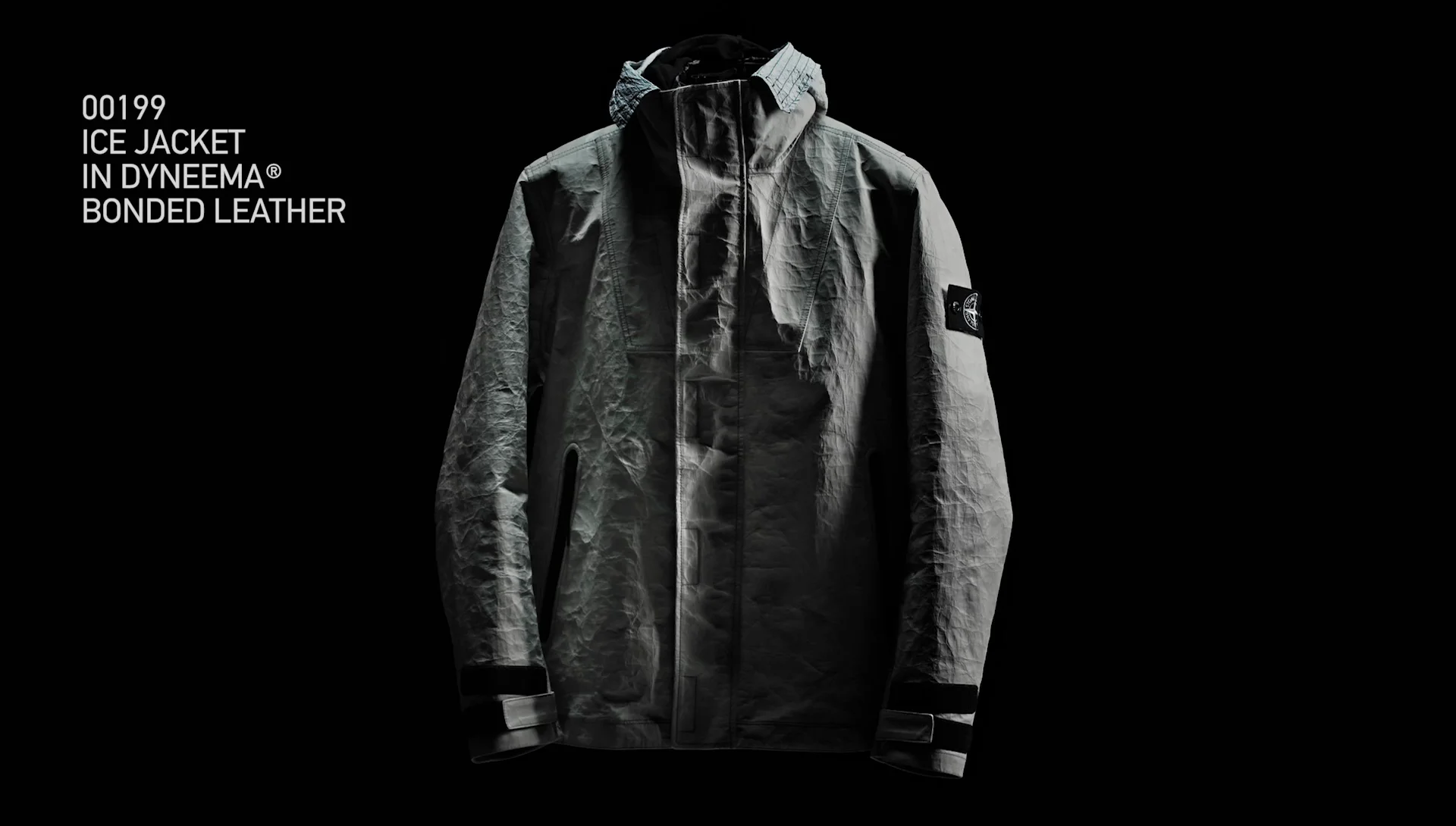 Stone island ice jacket store in dyneema bonded leather