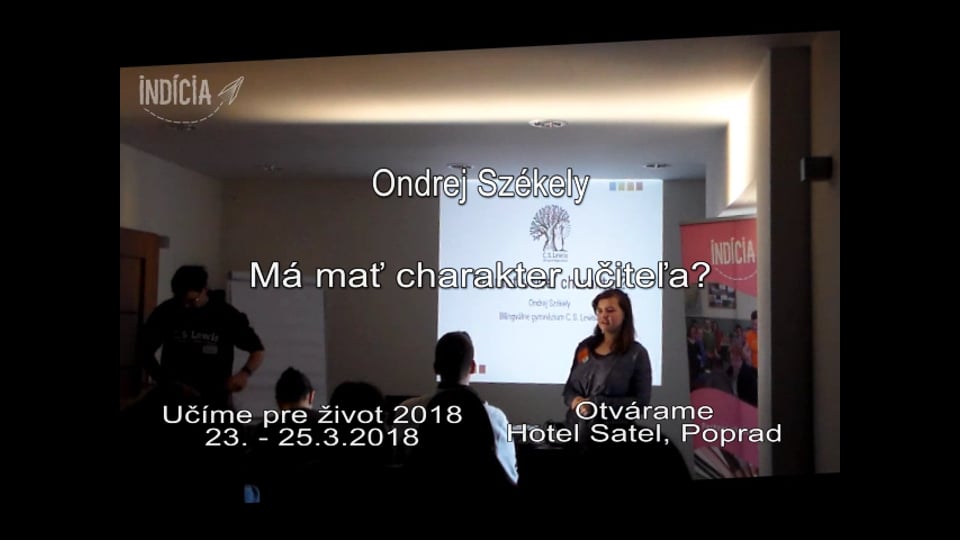 Ondrej Székely - Má mať charakter učiteľa?