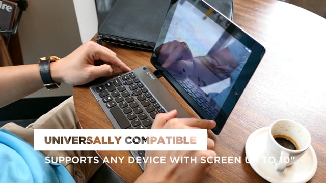 Gotek New Foldable Bluetooth Keyboard // With Built-In Stand (Black) video thumbnail