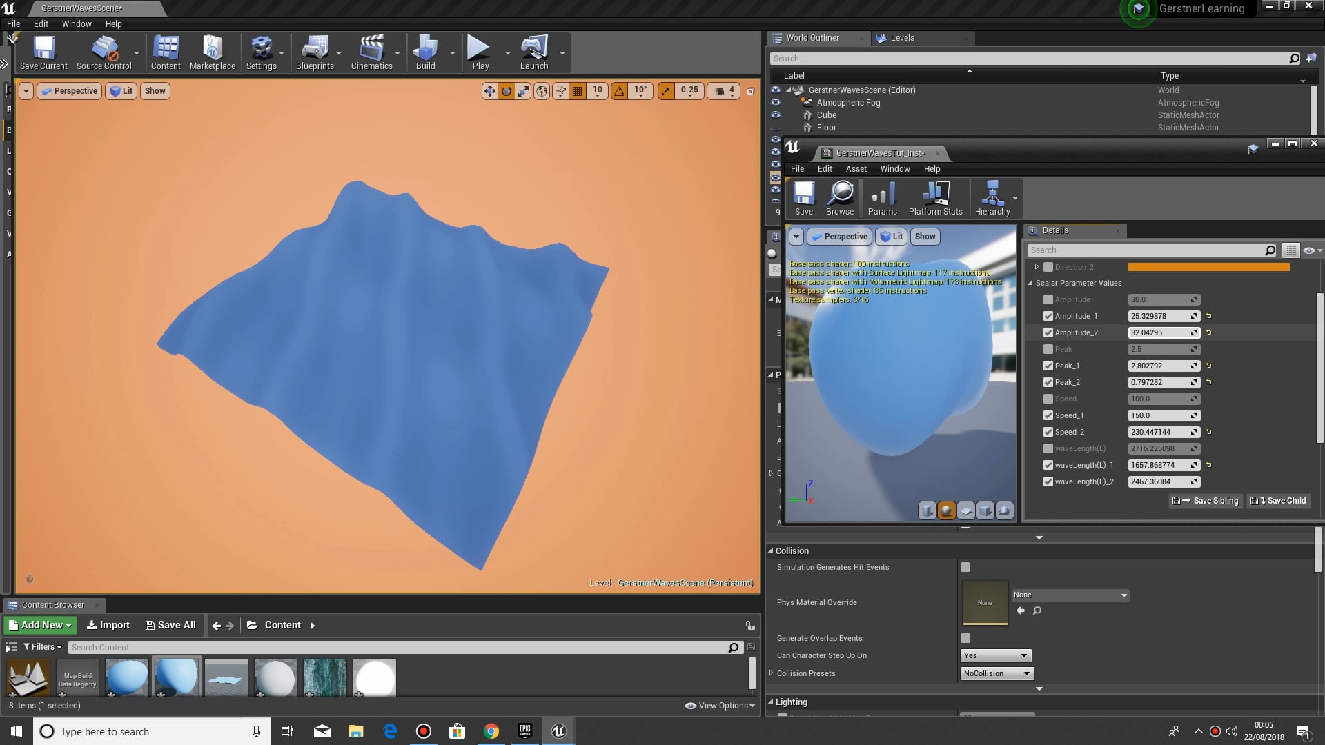 Playing with sine wave materials