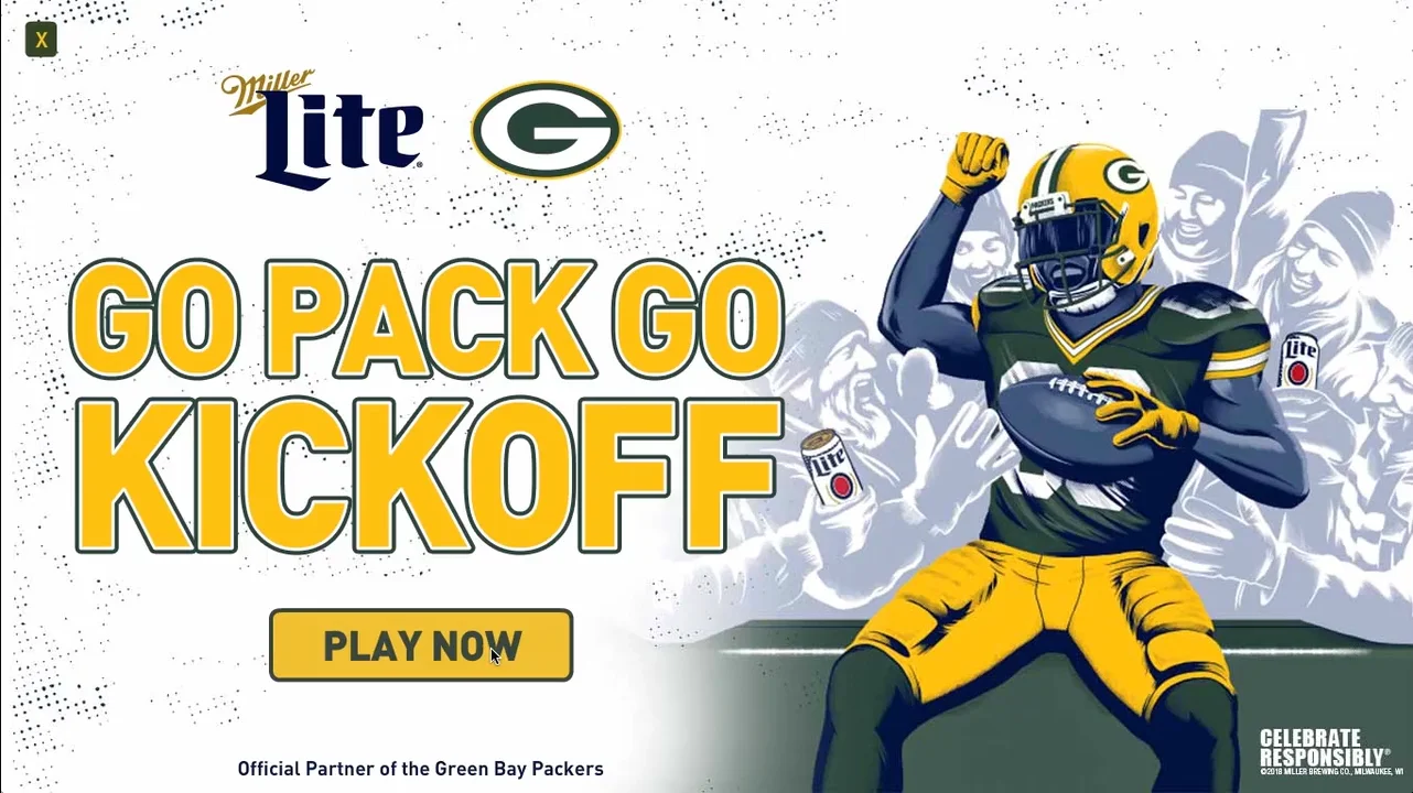 Packers v. Buffalo Watch Party brought to you by Miller Lite at