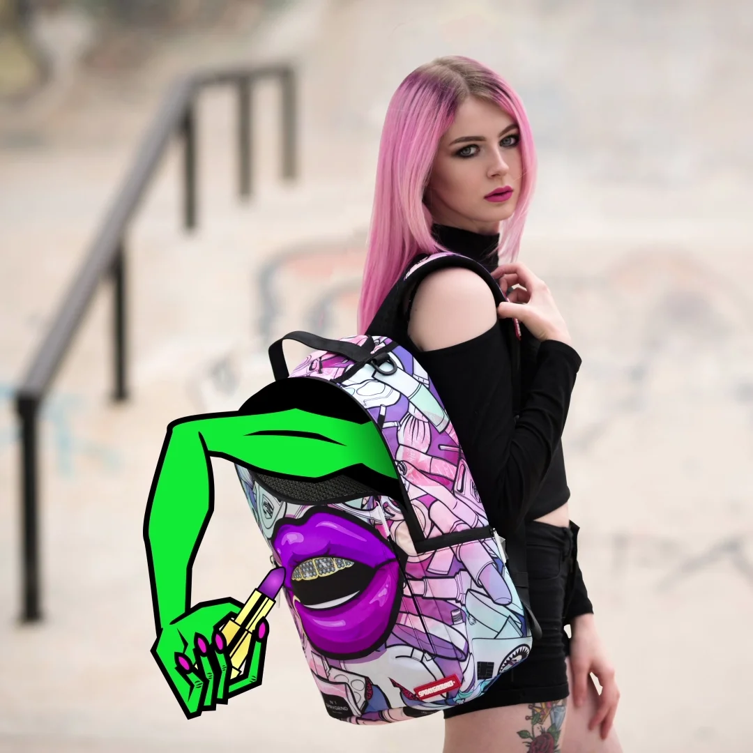 Sprayground boss hotsell lips backpack