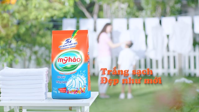 TVC Bột Giặt Mỹ Hảo Trắng Sạch 15s