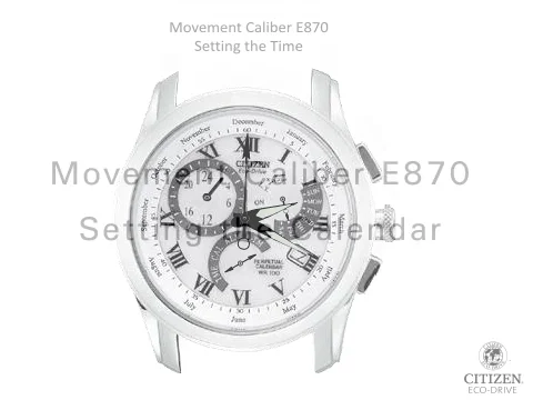 Citizen eco drive on sale 8700 set time