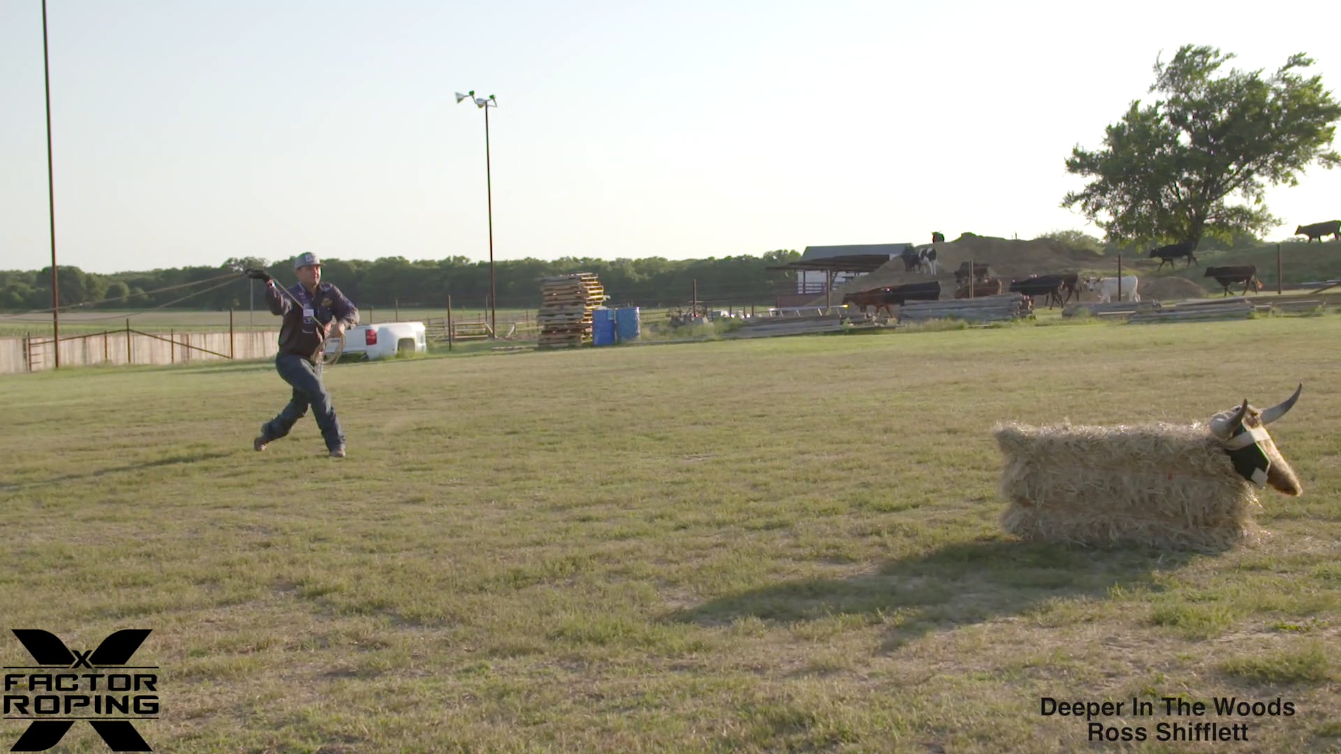OTT Watch Dustin Egusquiza rope the dummy with a 50 foot rope in slow motion!