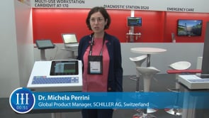 What are the key features of the latest swiss-made ECG from SCHILLER? I-I-I Video with Dr. Michela Perrini