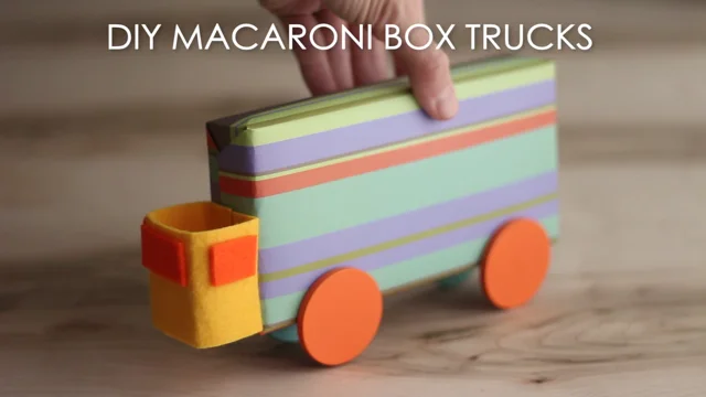 DIY Recycled Toy Trucks