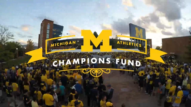 University of Michigan Those Who Stay Will Be Champions Banner