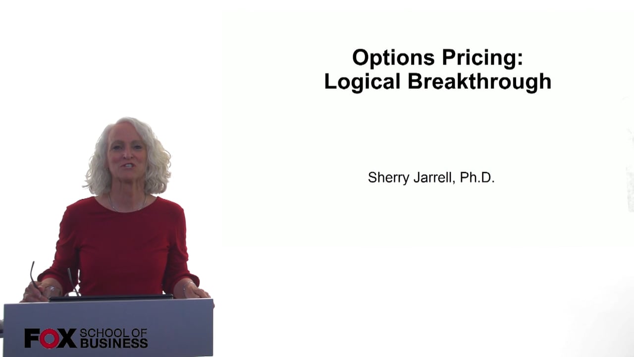 60986Options Pricing: Logical Breakthrough