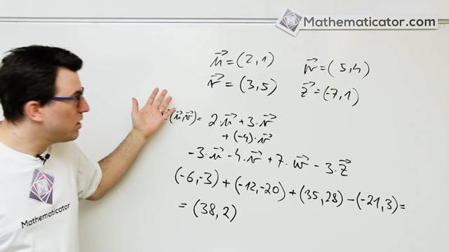 Analytická geometrie - 14 - Vektory - Lineární kombinace vektorů