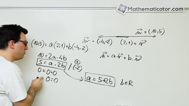 Analytická geometrie 17 - Vektory - Vektor jako LK jiných rovnoběžných vektorů