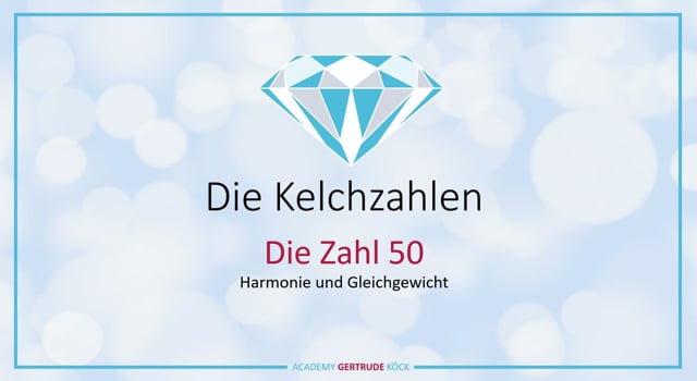 Die Kelch-Zahl 50
