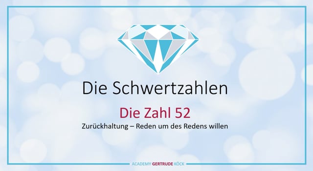 Die Schwertzahl 52