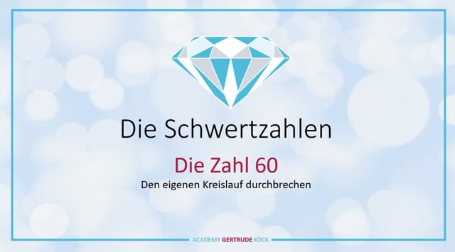 Die Schwertzahl 60