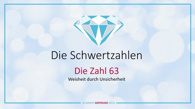 Die Schwertzahl 63