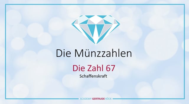 Die Münzzahl 67