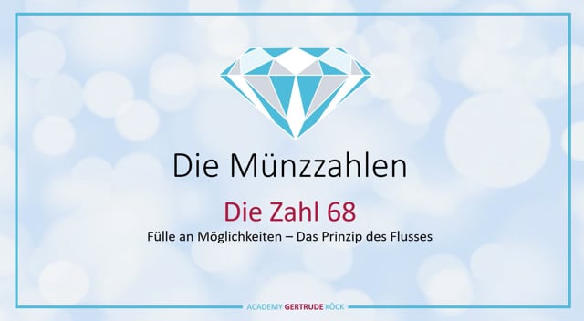 Die Münzzahl 68