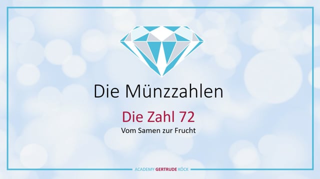 Die Münzzahl 72
