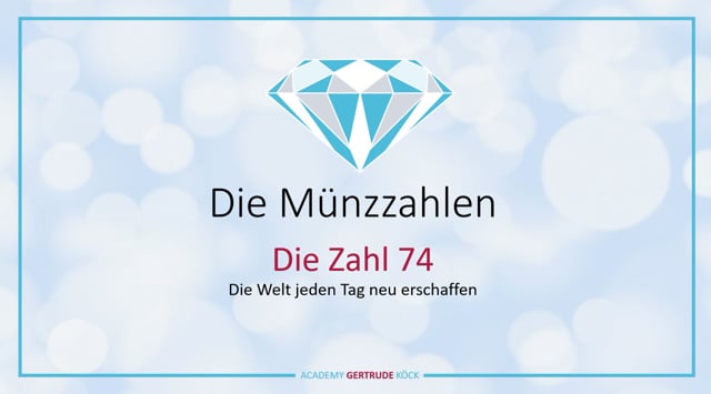 Die Münzzahl 74