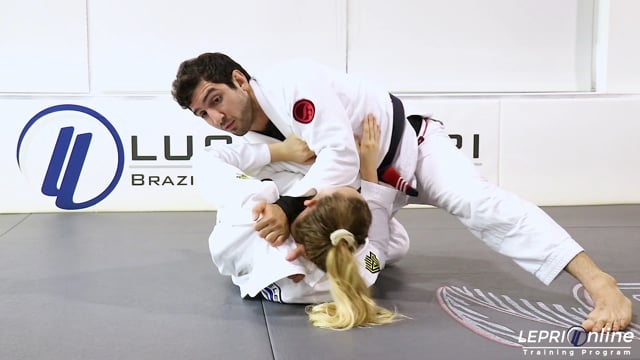 Half Guard Escape to Knee Cut to Lapel Cross Choke or Lapel and Arm Cross Choke